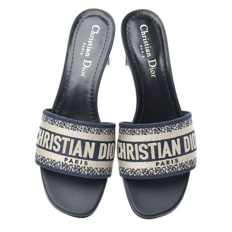 women's christian dior slides|Christian Dior women's flip flops.